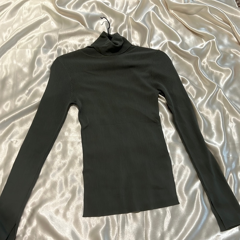 Brand new! Long sleeve ribbed Tuttle neck!